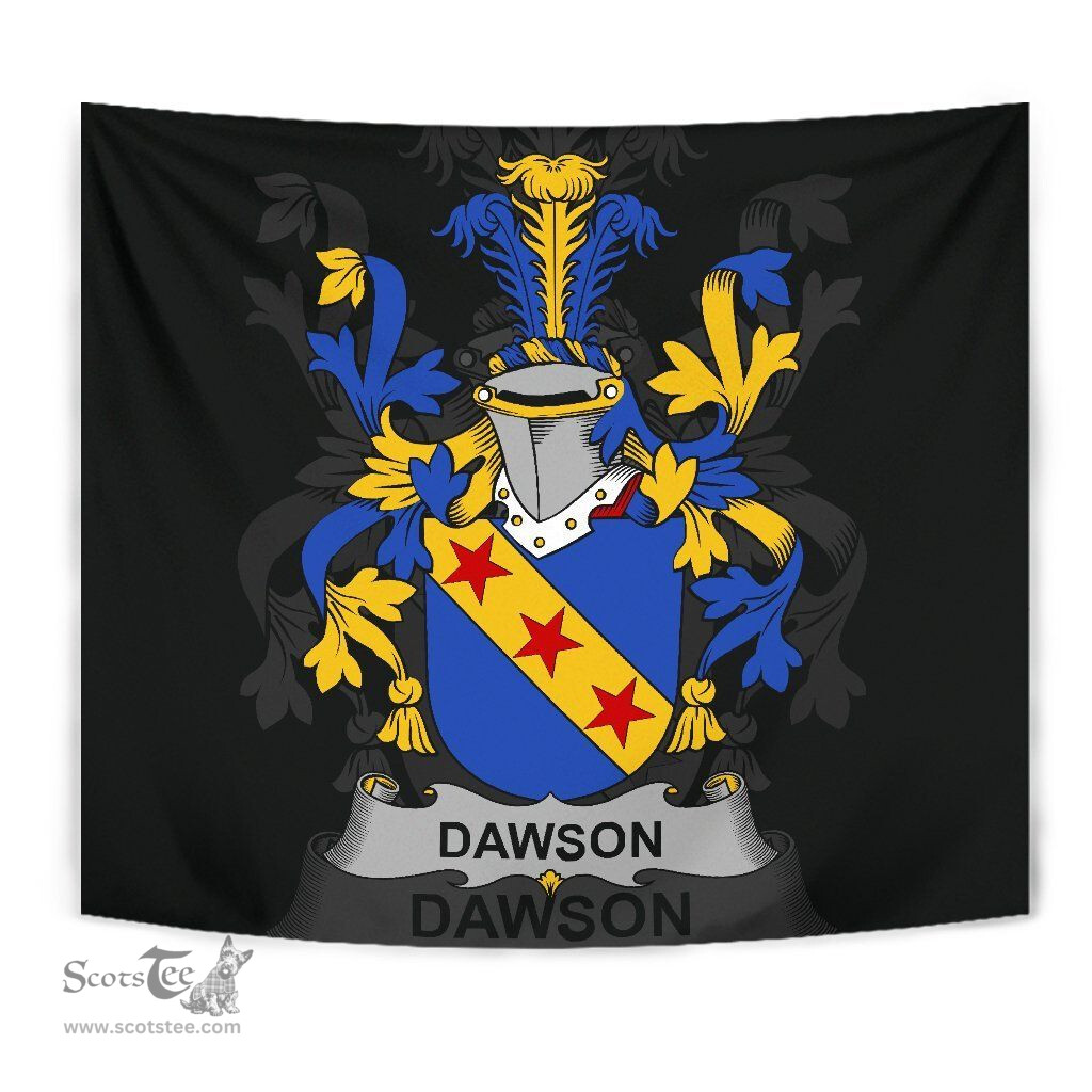 Irish Dawson Coat of Arms Family Crest Ireland Tapestry Irish Tapestry