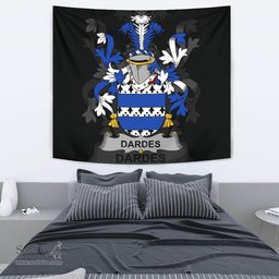 Irish Dardes or Dardis Coat of Arms Family Crest Ireland Tapestry Irish Tapestry