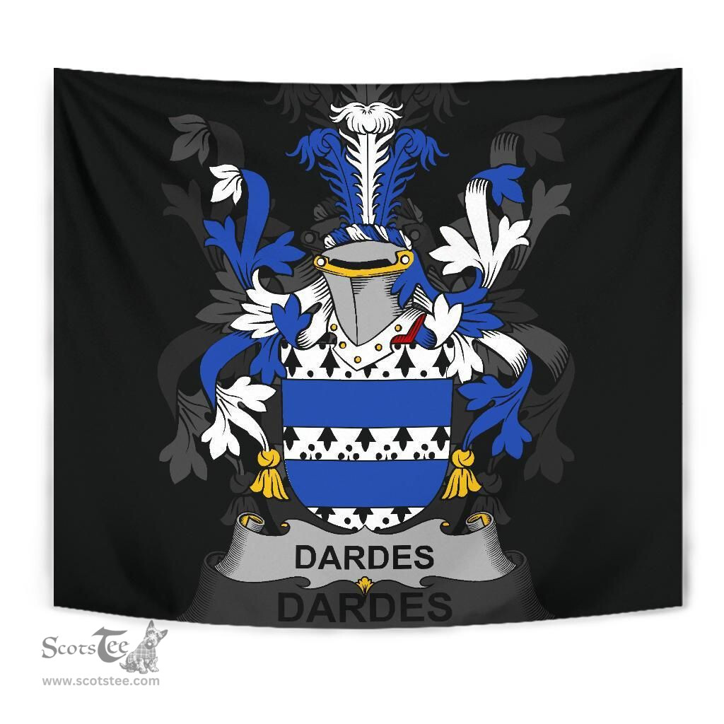Irish Dardes or Dardis Coat of Arms Family Crest Ireland Tapestry Irish Tapestry