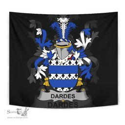 Irish Dardes or Dardis Coat of Arms Family Crest Ireland Tapestry Irish Tapestry