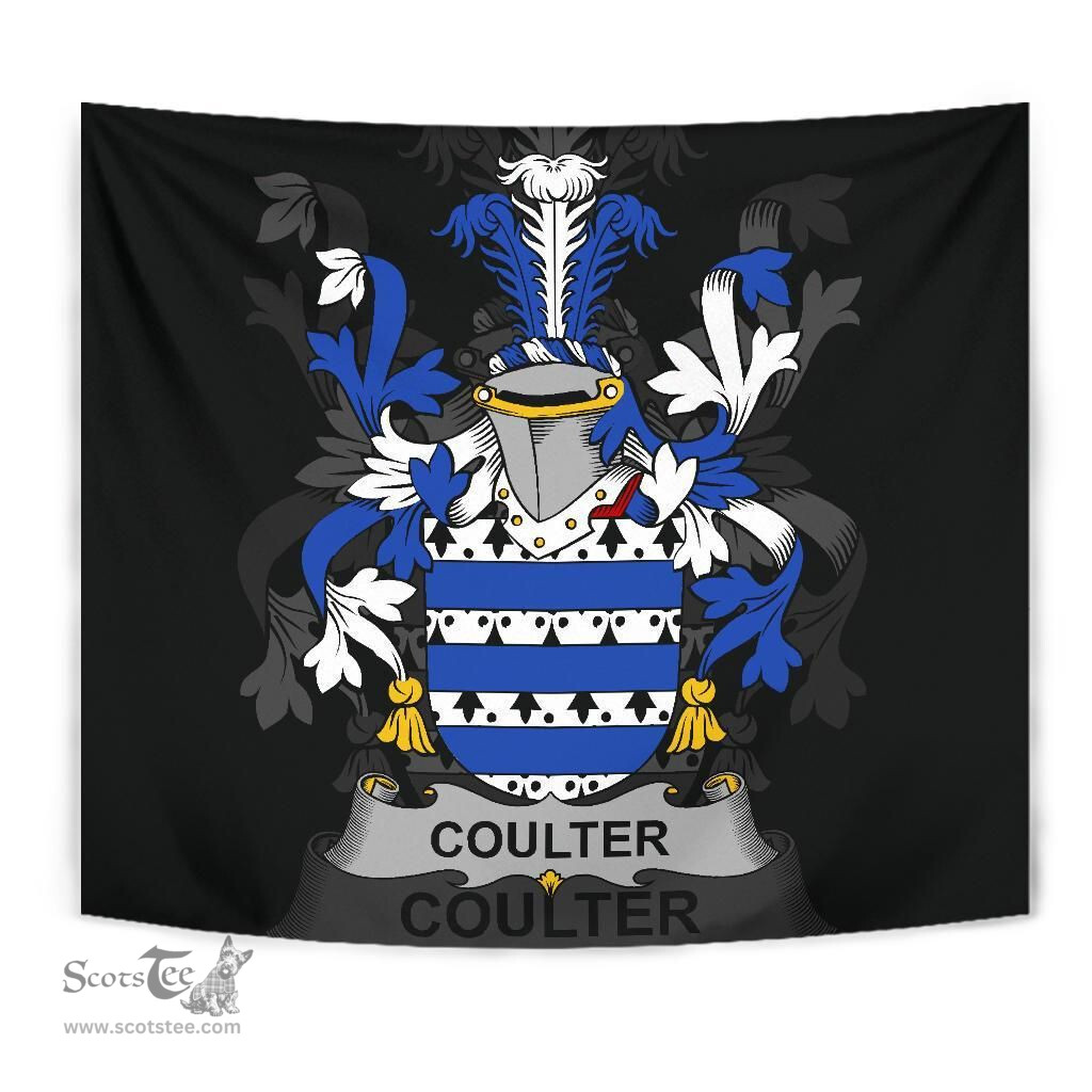 Irish Coulter or O'Coulter Coat of Arms Family Crest Ireland Tapestry Irish Tapestry