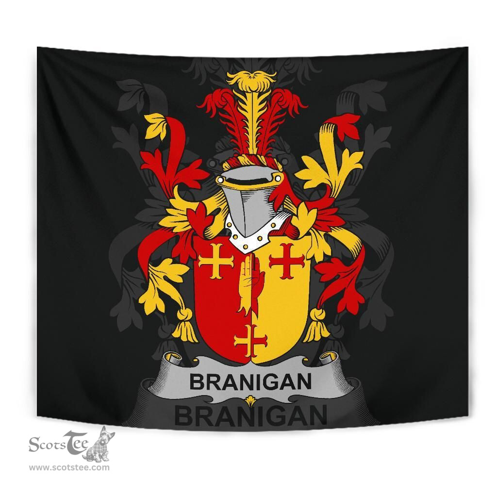 Irish Branigan or O'Branagan Coat of Arms Family Crest Ireland Tapestry Irish Tapestry