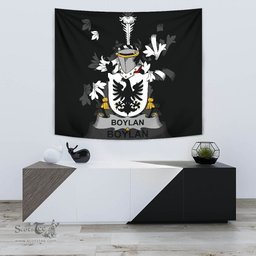 Irish Boylan or O'Boylan Coat of Arms Family Crest Ireland Tapestry Irish Tapestry