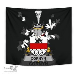 Irish Cornyn or O'Cornyn Coat of Arms Family Crest Ireland Tapestry Irish Tapestry