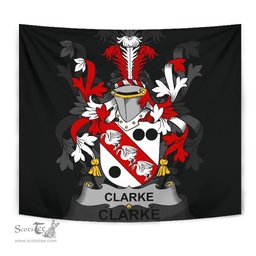 Irish Clarke Coat of Arms Family Crest Ireland Tapestry Irish Tapestry