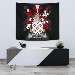 Irish Bracken or O'Bracken Coat of Arms Family Crest Ireland Tapestry Irish Tapestry