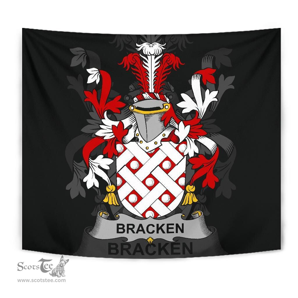 Irish Bracken or O'Bracken Coat of Arms Family Crest Ireland Tapestry Irish Tapestry