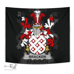 Irish Bracken or O'Bracken Coat of Arms Family Crest Ireland Tapestry Irish Tapestry