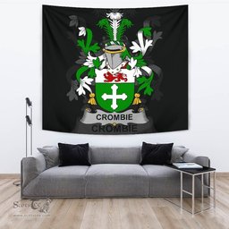 Irish Crombie Coat of Arms Family Crest Ireland Tapestry Irish Tapestry