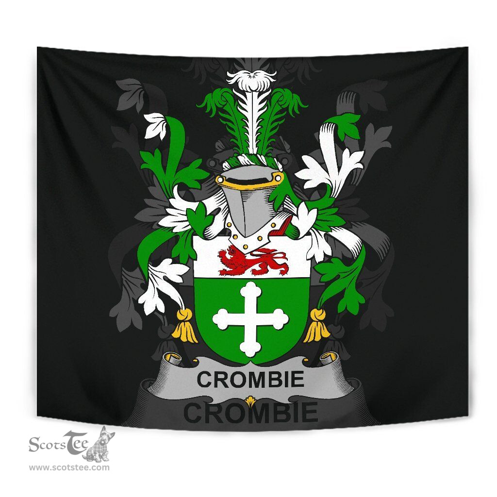 Irish Crombie Coat of Arms Family Crest Ireland Tapestry Irish Tapestry