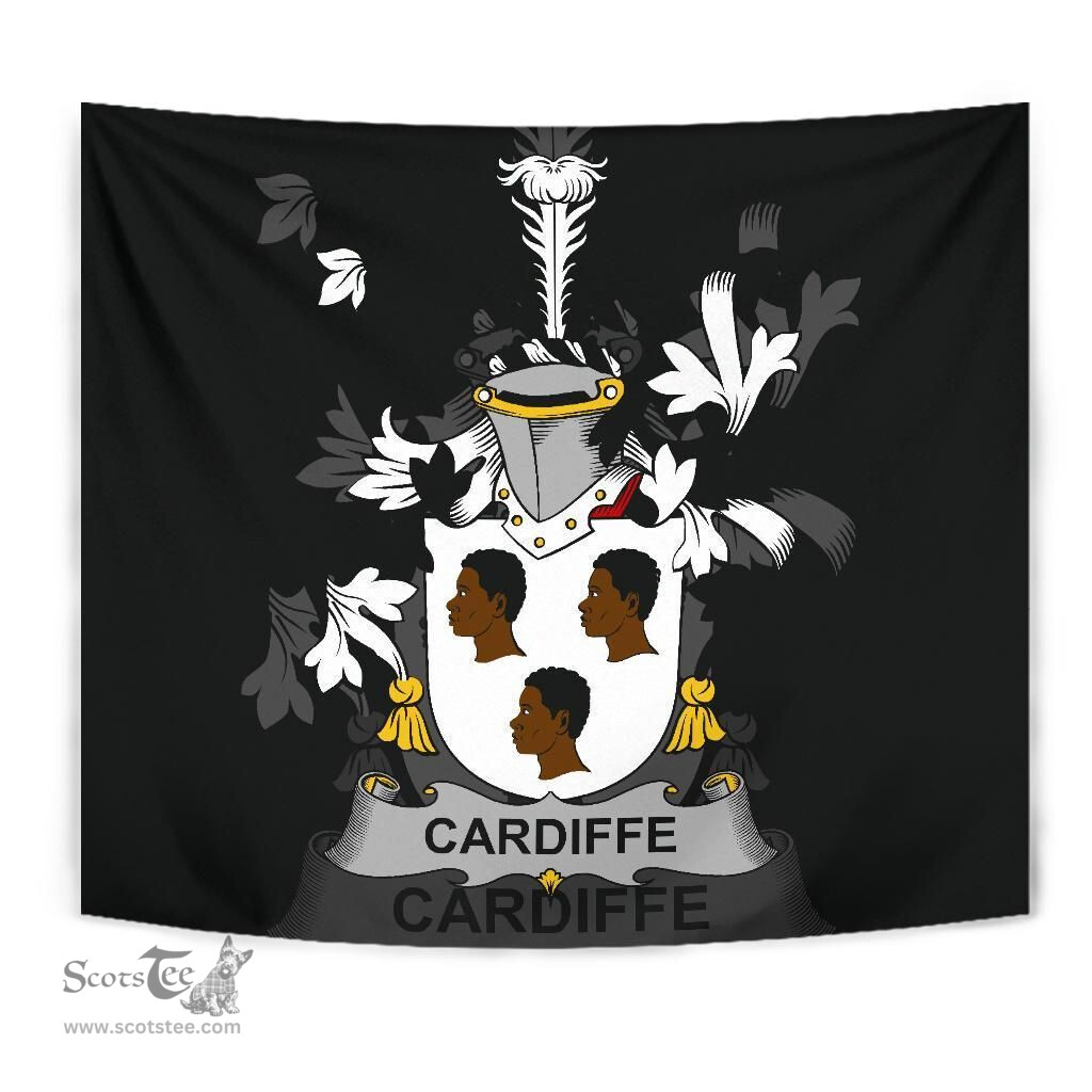 Irish Cardiffe Coat of Arms Family Crest Ireland Tapestry Irish Tapestry