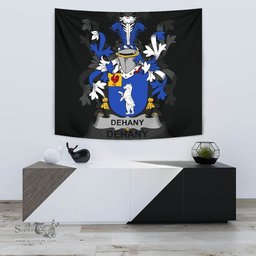 Irish Dehany Coat of Arms Family Crest Ireland Tapestry Irish Tapestry