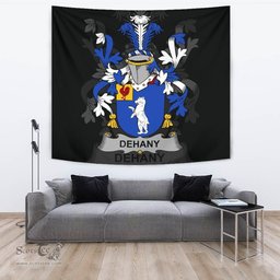 Irish Dehany Coat of Arms Family Crest Ireland Tapestry Irish Tapestry