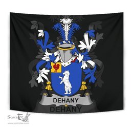 Irish Dehany Coat of Arms Family Crest Ireland Tapestry Irish Tapestry