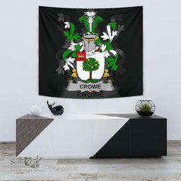 Irish Crowe or McEnchroe Coat of Arms Family Crest Ireland Tapestry Irish Tapestry