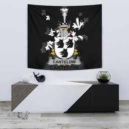 Irish Cantelow (e) Coat of Arms Family Crest Ireland Tapestry Irish Tapestry