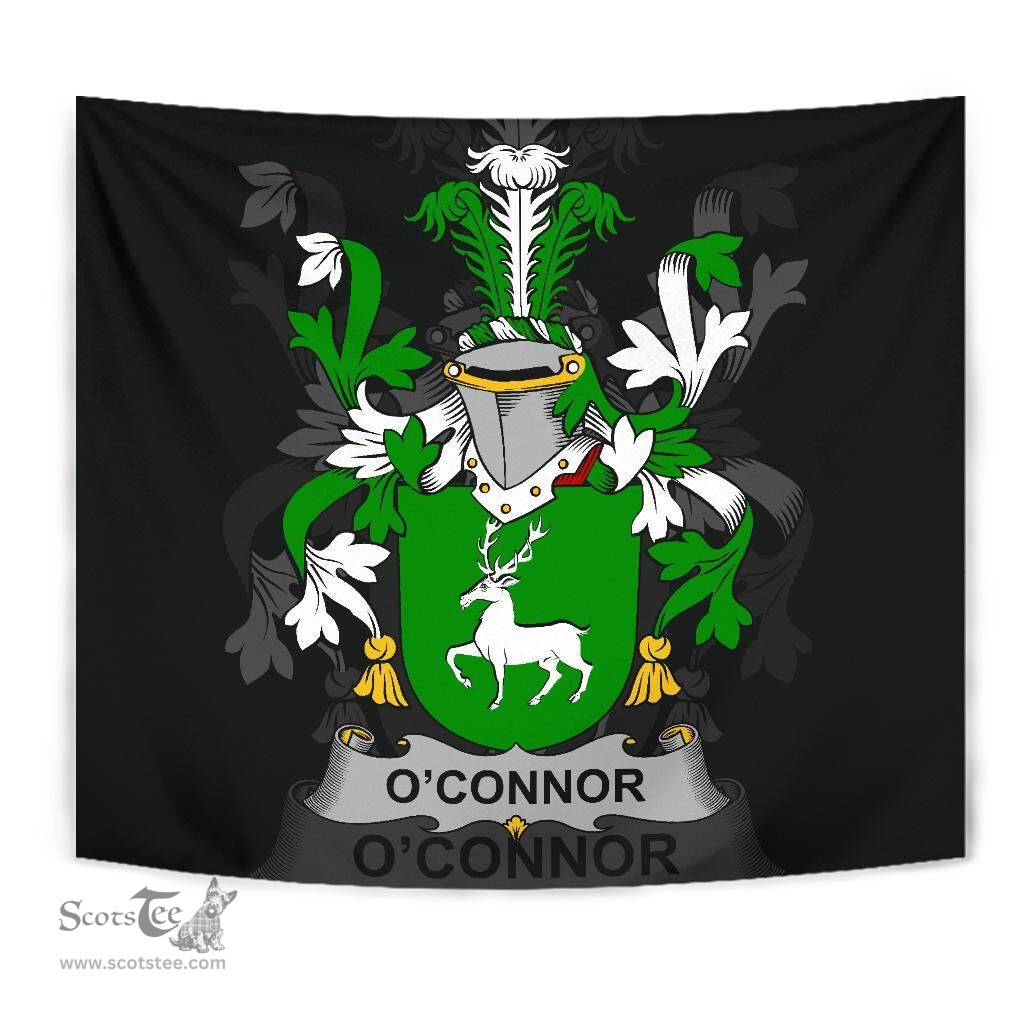 Irish Connor or O'Connor (Corcomroe) Coat of Arms Family Crest Ireland Tapestry Irish Tapestry