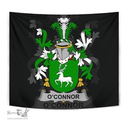 Irish Connor or O'Connor (Corcomroe) Coat of Arms Family Crest Ireland Tapestry Irish Tapestry