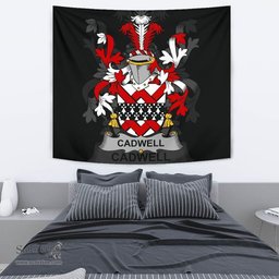 Irish Cadwell or Caddell Coat of Arms Family Crest Ireland Tapestry Irish Tapestry
