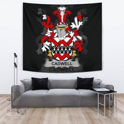 Irish Cadwell or Caddell Coat of Arms Family Crest Ireland Tapestry Irish Tapestry