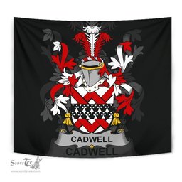 Irish Cadwell or Caddell Coat of Arms Family Crest Ireland Tapestry Irish Tapestry