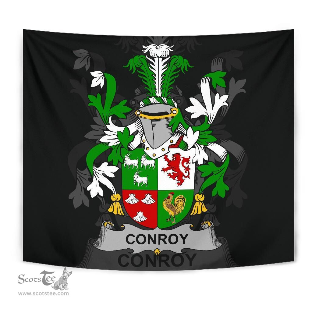 Irish Conroy or O'Conry Coat of Arms Family Crest Ireland Tapestry Irish Tapestry