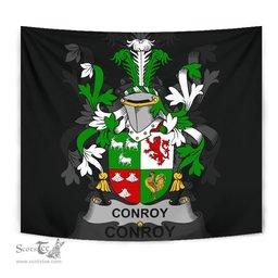 Irish Conroy or O'Conry Coat of Arms Family Crest Ireland Tapestry Irish Tapestry