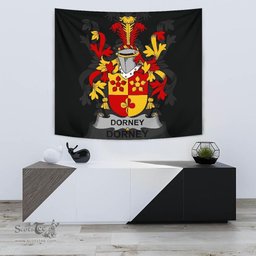 Irish Dorney or O'Dorney Coat of Arms Family Crest Ireland Tapestry Irish Tapestry