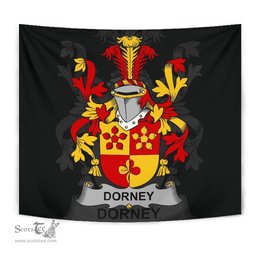 Irish Dorney or O'Dorney Coat of Arms Family Crest Ireland Tapestry Irish Tapestry