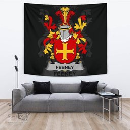 Irish Feeney or O'Feney Coat of Arms Family Crest Ireland Tapestry Irish Tapestry