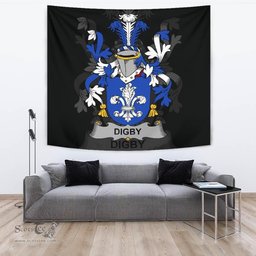 Irish Digby Coat of Arms Family Crest Ireland Tapestry Irish Tapestry