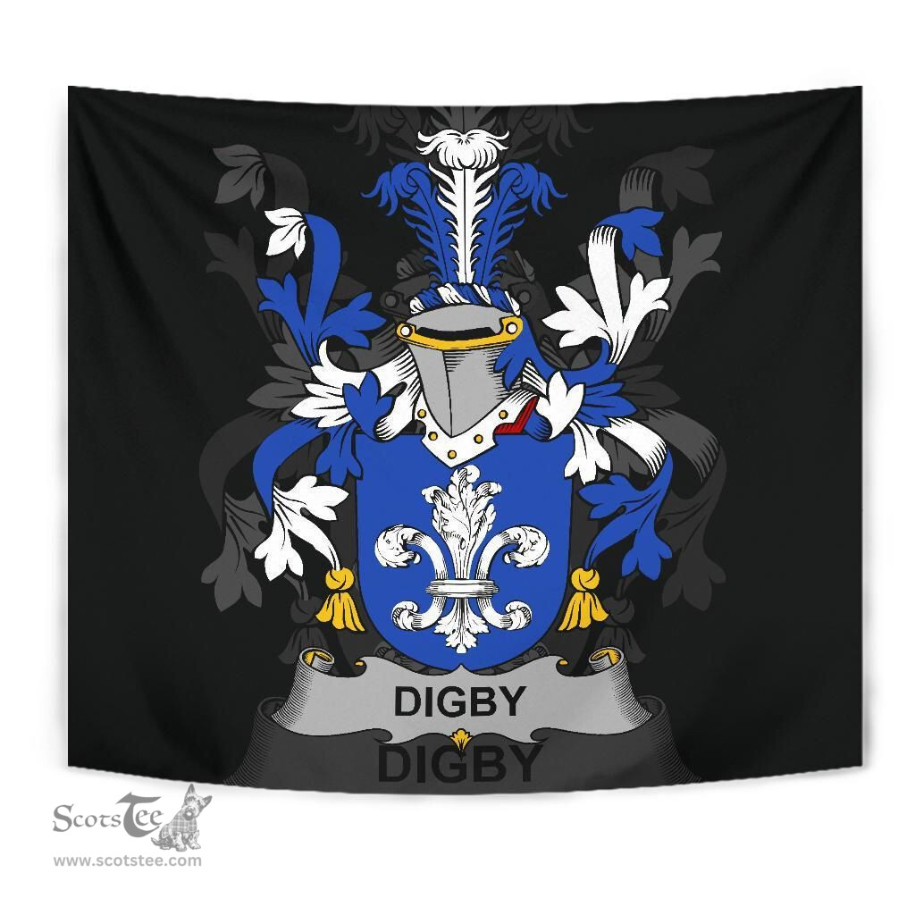 Irish Digby Coat of Arms Family Crest Ireland Tapestry Irish Tapestry