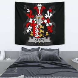 Irish Grady or O'Grady Coat of Arms Family Crest Ireland Tapestry Irish Tapestry