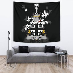 Irish Fenton Coat of Arms Family Crest Ireland Tapestry Irish Tapestry