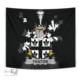 Irish Fenton Coat of Arms Family Crest Ireland Tapestry Irish Tapestry