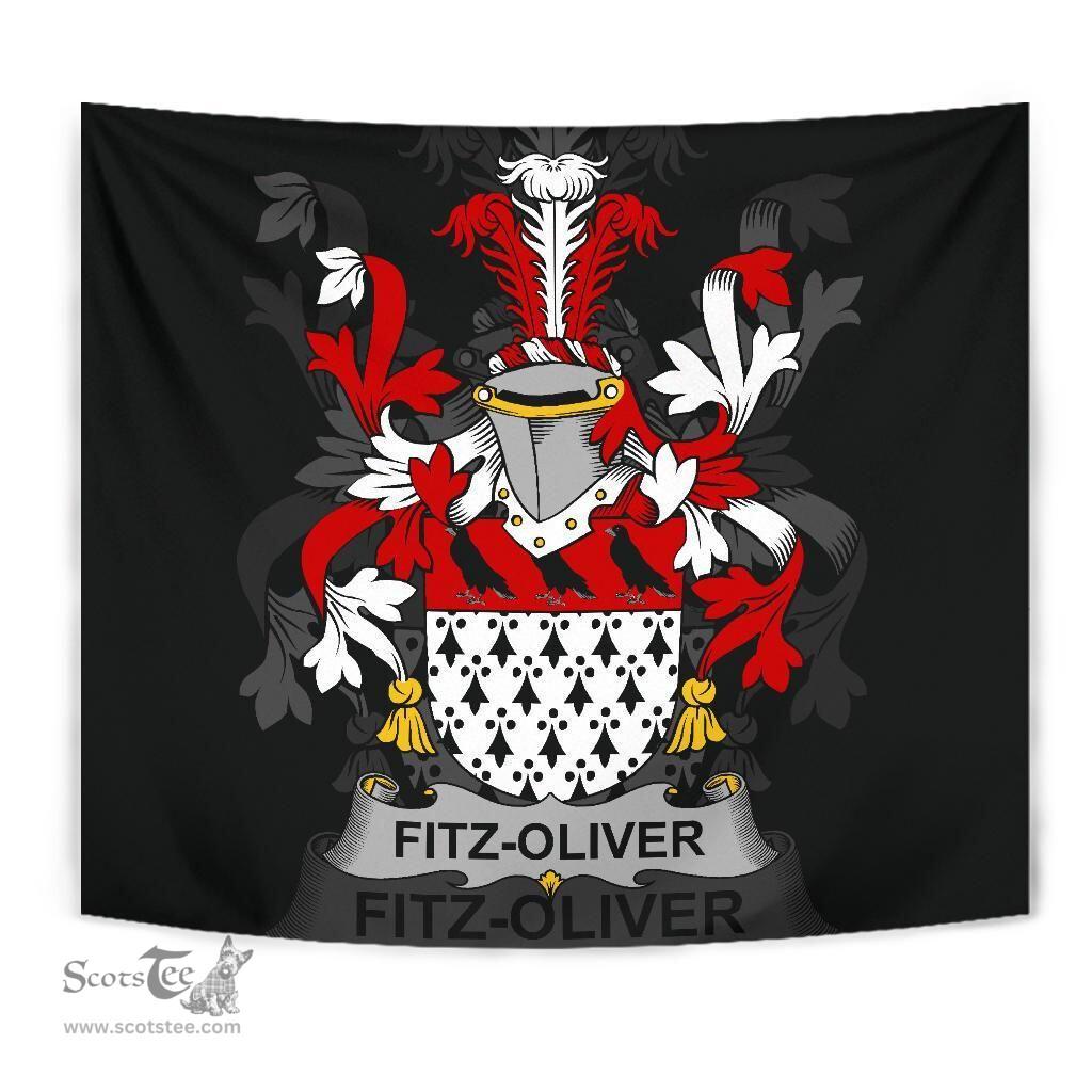 Irish Fitz-Oliver Coat of Arms Family Crest Ireland Tapestry Irish Tapestry