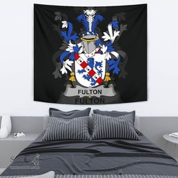 Irish Fulton Coat of Arms Family Crest Ireland Tapestry Irish Tapestry