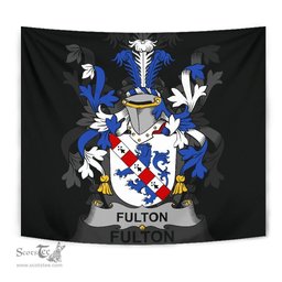 Irish Fulton Coat of Arms Family Crest Ireland Tapestry Irish Tapestry