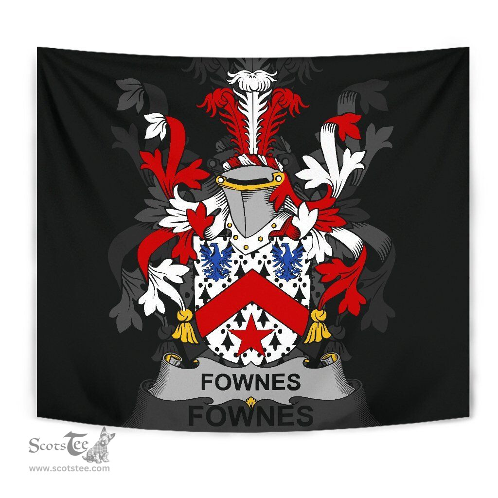 Irish Fownes Coat of Arms Family Crest Ireland Tapestry Irish Tapestry