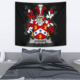 Irish Hughes Coat of Arms Family Crest Ireland Tapestry Irish Tapestry