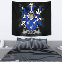 Irish Gibson Coat of Arms Family Crest Ireland Tapestry Irish Tapestry