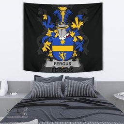 Irish Fergus or O'Fearghus Coat of Arms Family Crest Ireland Tapestry Irish Tapestry
