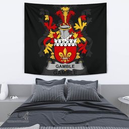 Irish Gamble Coat of Arms Family Crest Ireland Tapestry Irish Tapestry