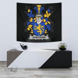 Irish Hartigan or O'Hartagan Coat of Arms Family Crest Ireland Tapestry Irish Tapestry