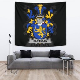 Irish Hartigan or O'Hartagan Coat of Arms Family Crest Ireland Tapestry Irish Tapestry