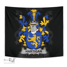 Irish Hartigan or O'Hartagan Coat of Arms Family Crest Ireland Tapestry Irish Tapestry