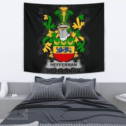 Irish Heffernan or O'Heffernan Coat of Arms Family Crest Ireland Tapestry Irish Tapestry