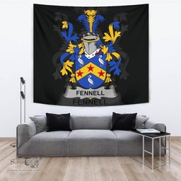 Irish Fennell or O'Fennell Coat of Arms Family Crest Ireland Tapestry Irish Tapestry