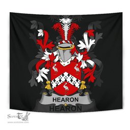 Irish Hearon or Hearn Coat of Arms Family Crest Ireland Tapestry Irish Tapestry