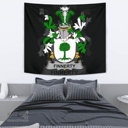 Irish Finnerty or O'Finaghty Coat of Arms Family Crest Ireland Tapestry Irish Tapestry